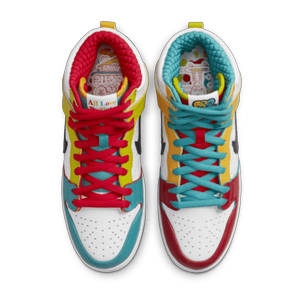 SB Dunk High Pro WHITE/METALLIC GOLD-UNIVERSITY RED