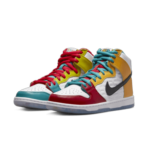 SB Dunk High Pro WHITE/METALLIC GOLD-UNIVERSITY RED