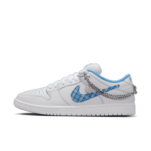 SB x Nicole Hause Dunk Low - White / University Blue / White / Midnight Navy / Pure Platinum