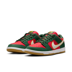 SB - Dunk Low Pro Premium Fir / White-University Gold / Fire Red