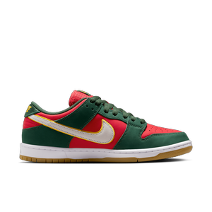 SB - Dunk Low Pro Premium Fir / White-University Gold / Fire Red